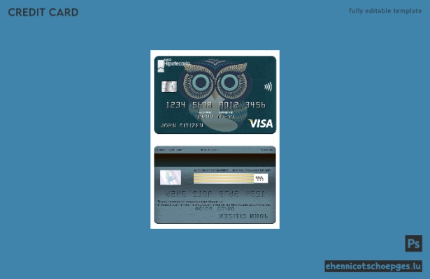 Beispielvorschau der Visa-Karte der argentinischen Hypothekenbank